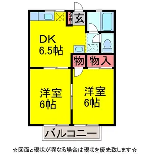 清宮ハイツ【2階】の間取り