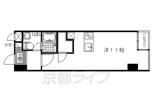 グランスイート鴨川【2階】の間取り