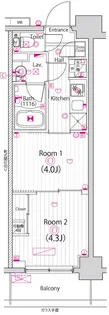ガーラ雑色グランドステージ【2階】の間取り