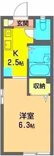 グリーンハイツB【1階】の間取り