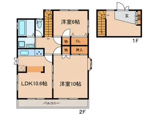 コーポイムラ【2階】の間取り