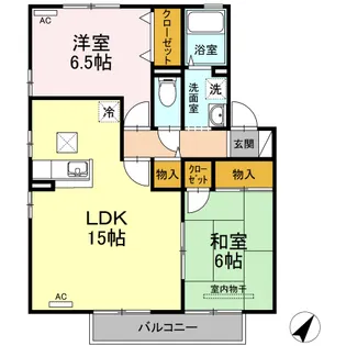 ウェルネス I A棟【2階】の間取り