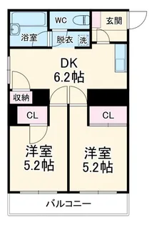 メゾン三京【4階】の間取り