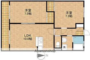 フォンテーヌ【2階】の間取り
