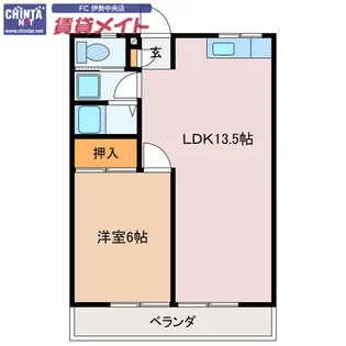 リーシング志摩【2階】の間取り