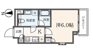 クレイシア横浜ヴェール【3階】の間取り