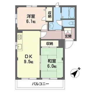 グレース春日【2階】の間取り