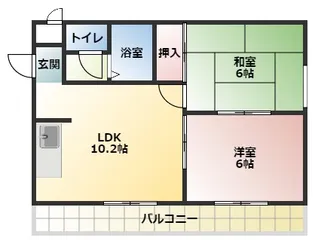 プレアール蔀屋本町【2階】の間取り