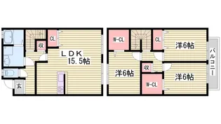 メゾンセジュール【1階】の間取り