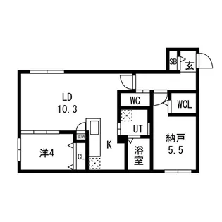 Nuvola麻生【2階】の間取り