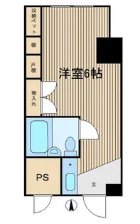 東中野アパートメンツ【5階】の間取り