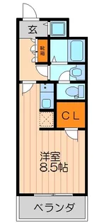 アドバンス西梅田【6階】の間取り