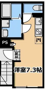 KI-FLAT 山吹町 ケイアイフラット【4階】の間取り