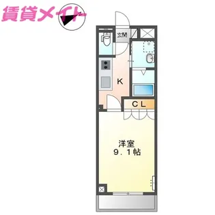 プチバイオレット【1階】の間取り