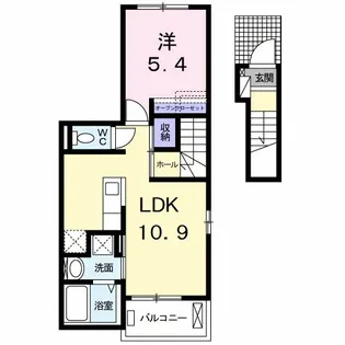 グラン・ソレイユ【2階】の間取り