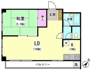 ジュウエル長原【2階】の間取り