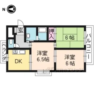 エクシード西大津【3階】の間取り