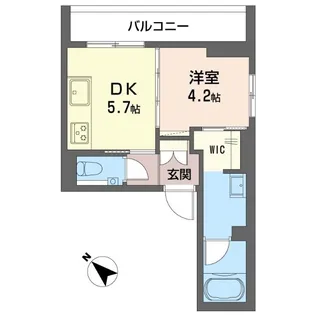 プリュニエ東神奈川【2階】の間取り