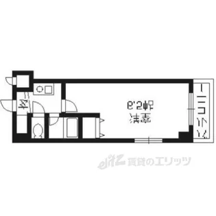 エクセレント御所西【6階】の間取り