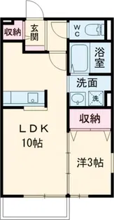 サンパレスF【2階】の間取り