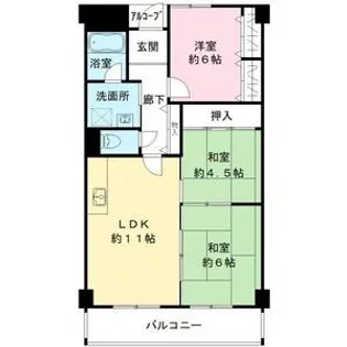 ガーデンスクエア【2階】の間取り
