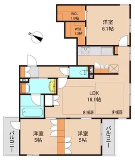 Rampart【3階】の間取り