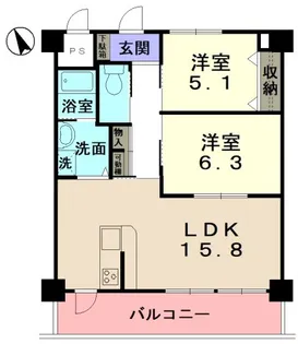 ラ・ポール めいわ【6階】の間取り