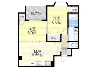 パレス東洋小松館【2階】の間取り