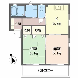 クレルM【1階】の間取り