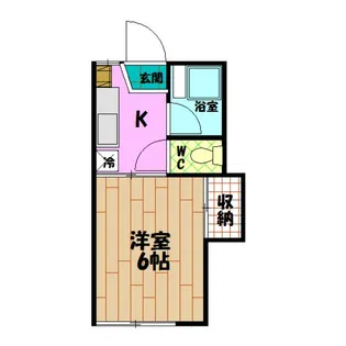 夏目コーポ【2階】の間取り