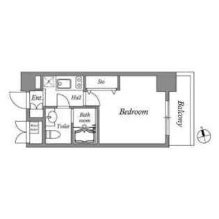 CORVAL東新宿【11階】の間取り