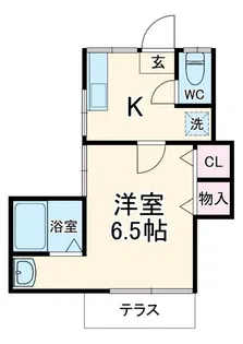 サウスパティオ【1階】の間取り