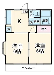 グリーンパーク登戸【1階】の間取り
