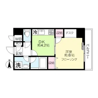 ルナパレス【4階】の間取り