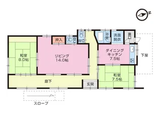 静岡県沼津市小諏訪【一戸建】の間取り