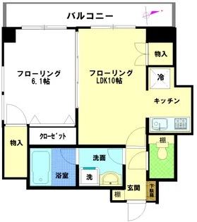 ヴェスタンベルグII【3階】の間取り