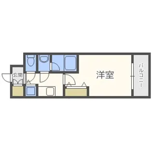 アドバンス難波西アクア【4階】の間取り