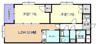 ベルエトワール【2階】の間取り