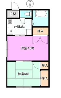 麻葉野ハイツ【2階】の間取り