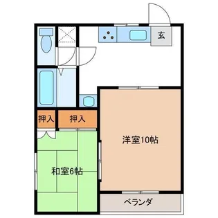 K・Hハイツ【2階】の間取り