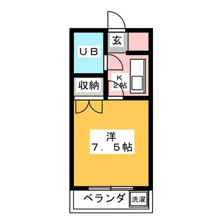 サンライズ松野【2階】の間取り