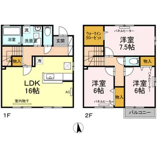 リビングタウン鳴滝Bの間取り