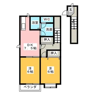 エテルノカーサ【2階】の間取り
