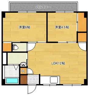 広島県広島市西区大宮2【マンション】の間取り