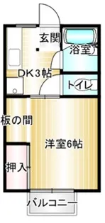 ジュネスおかの【2階】の間取り