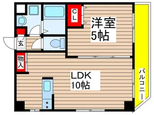 栗林第7ビル【2階】の間取り