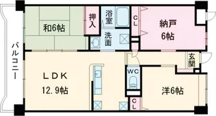 ベルメゾン南篠崎ユニゾン【4階】の間取り