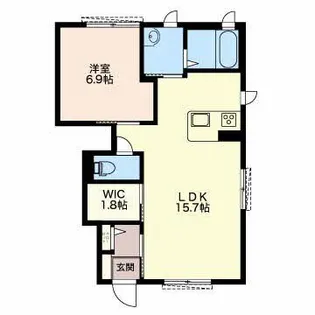 サンセール B【1階】の間取り