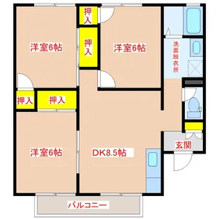 セジュール苑【2階】の間取り