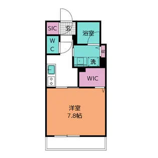 シャーメゾンガーデンズ ロウクワット【1階】の間取り